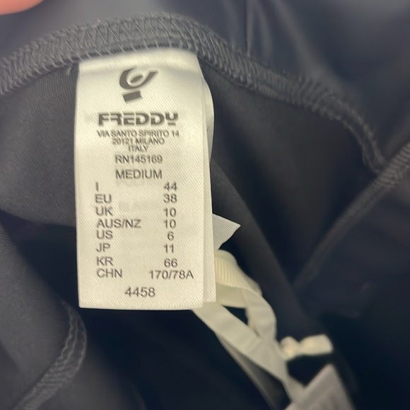 Freddy wr.up size M/6 dark gray brand new faux leather coated high waist pants - Picture 5 of 9